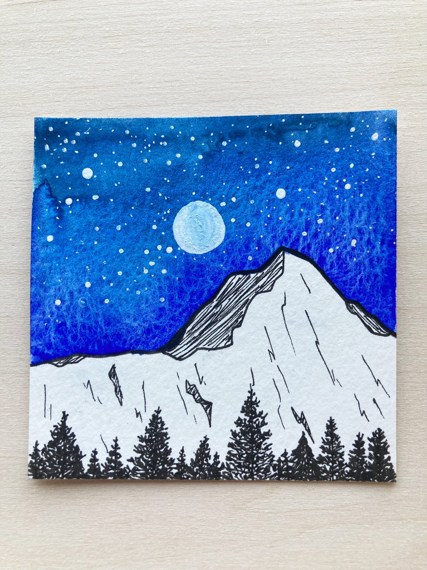 The Great Outdoors Mini Watercolor Original