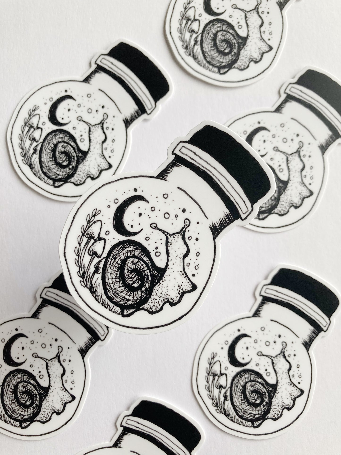 Snail In A Bottle Sticker