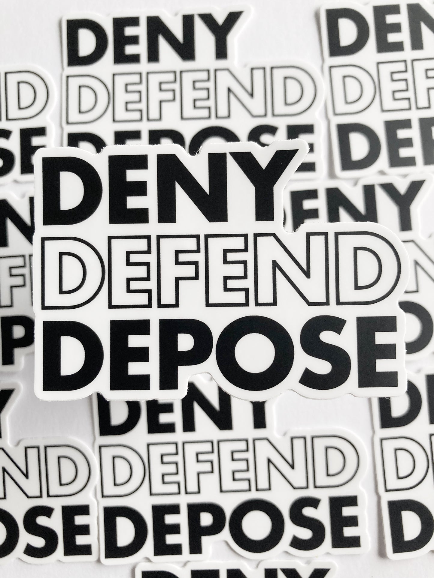 Deny Defend Sticker