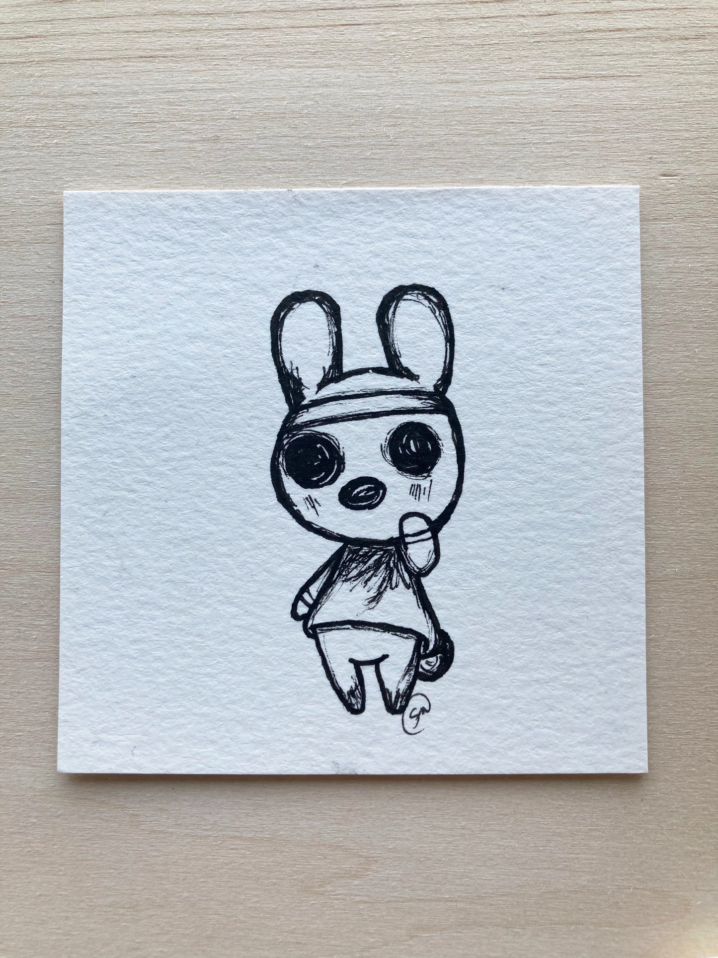 Mini Original Ink Art The Weird One