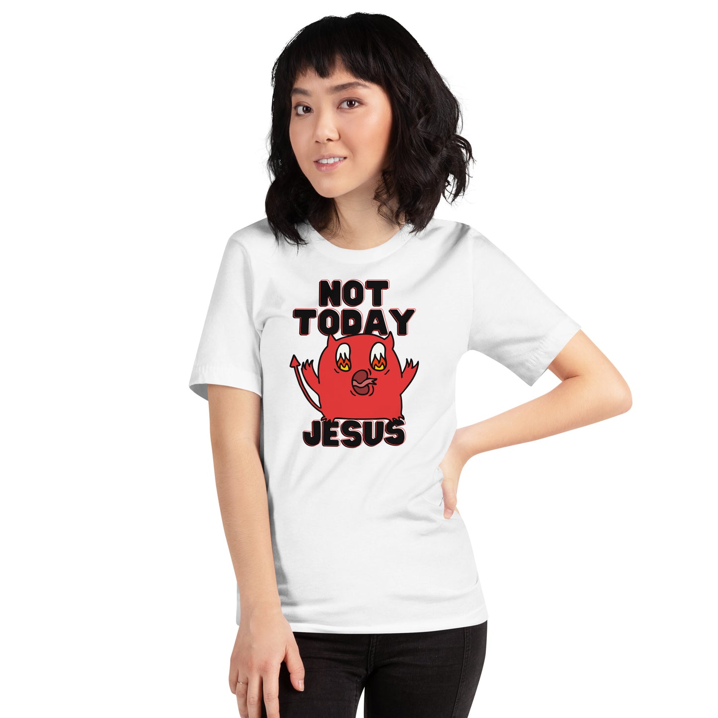 Not Today Jesus Unisex t-shirt