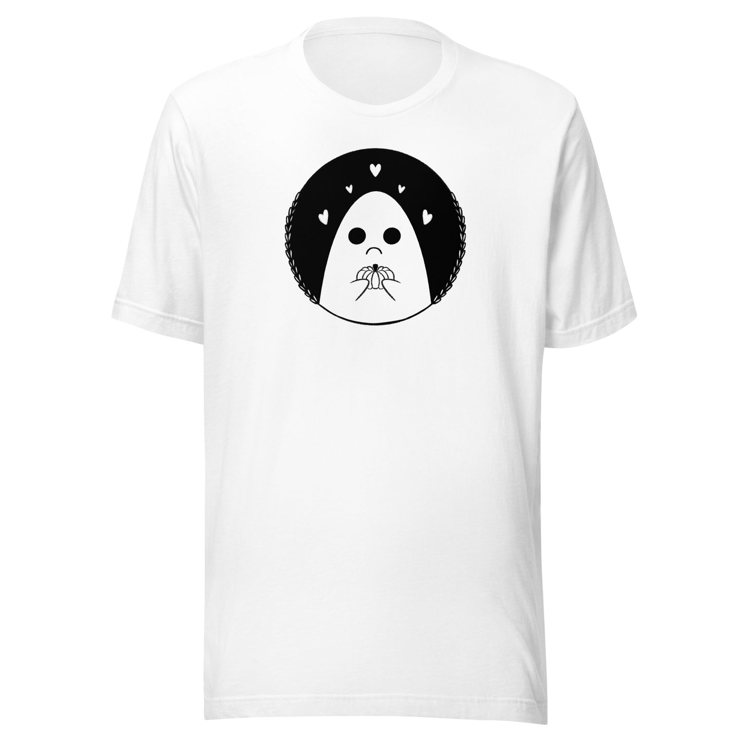 Sad Ghost Loves Halloween Unisex t-shirt