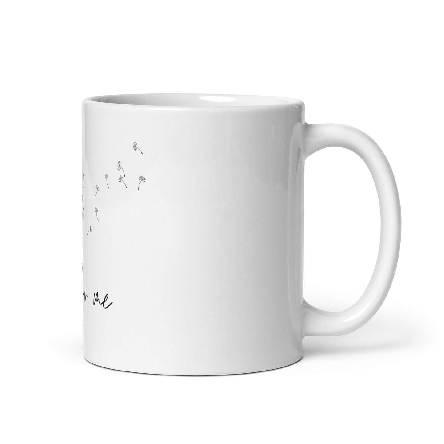 Blow Me White glossy mug