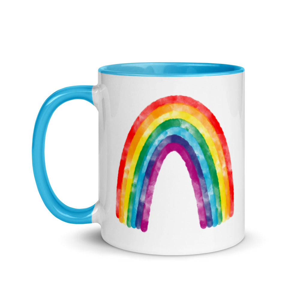 Rainbow Mug with Color Inside 11oz