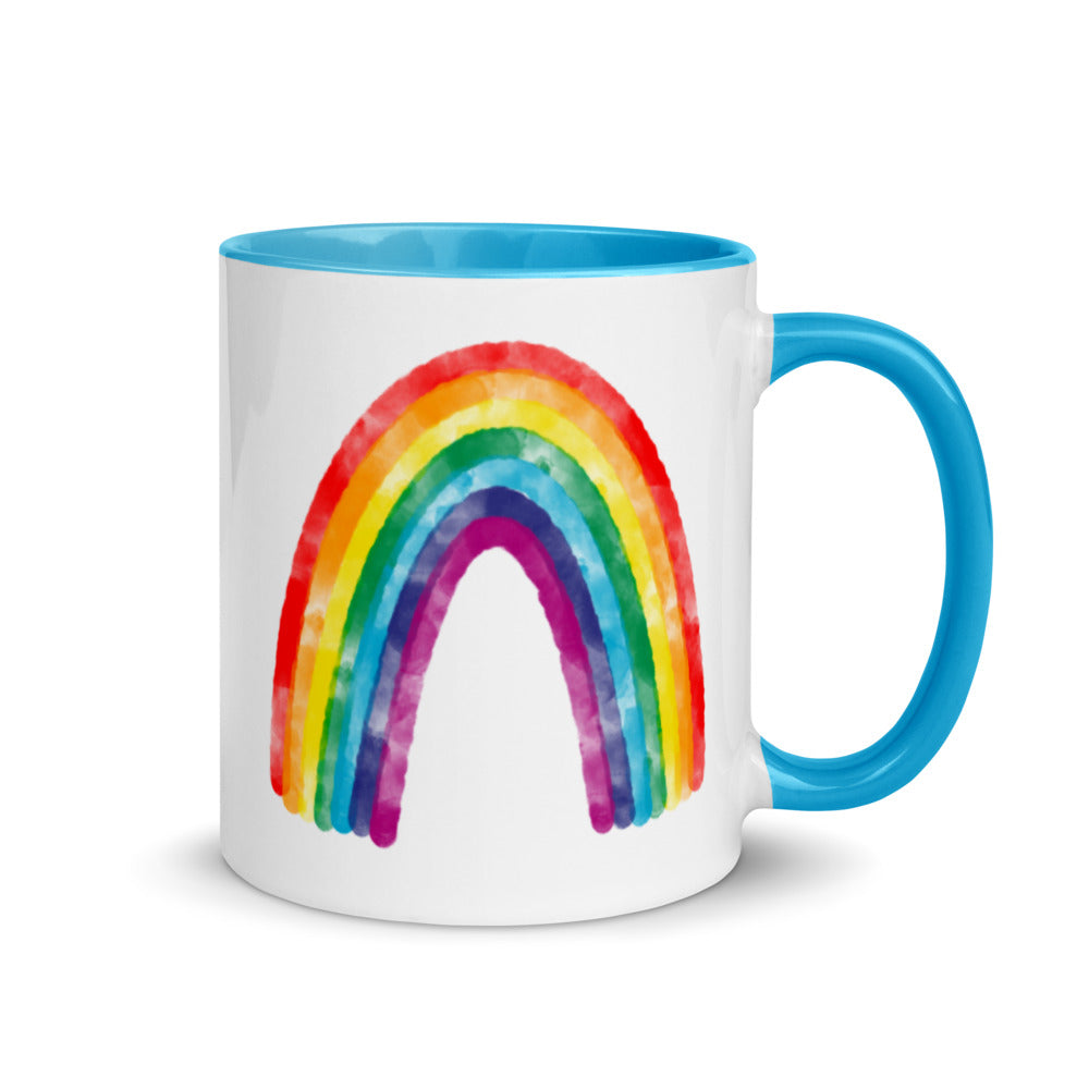 Rainbow Mug with Color Inside 11oz
