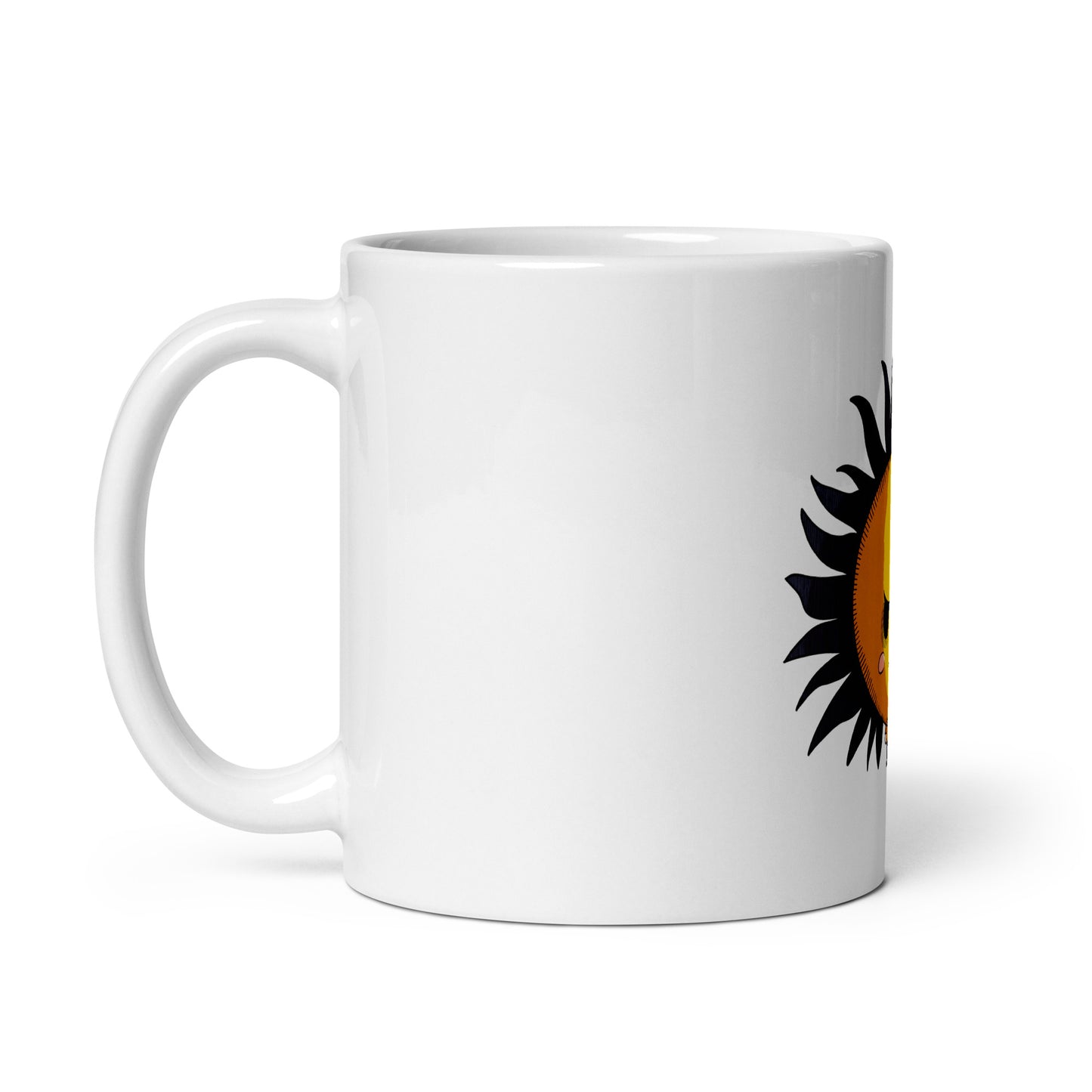 Grumpy Sunshine White glossy mug