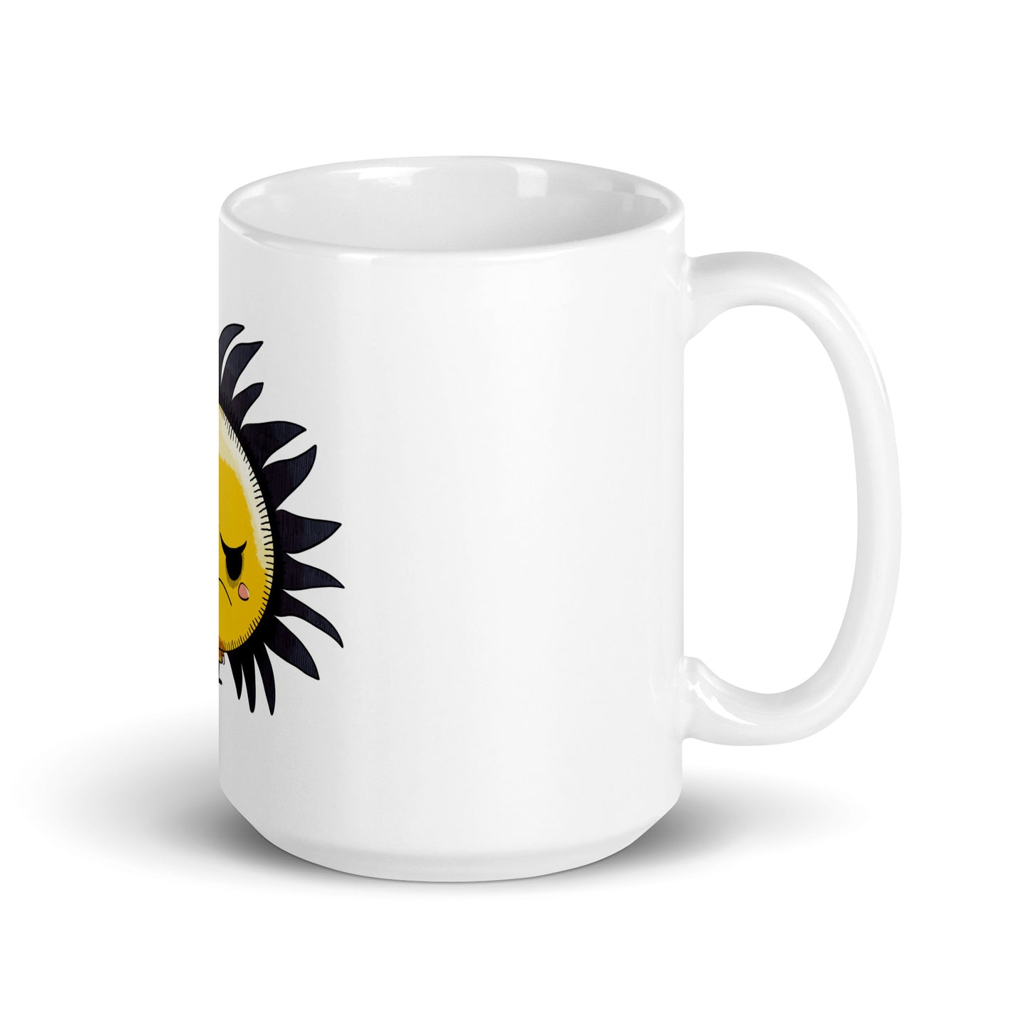 Grumpy Sunshine White glossy mug