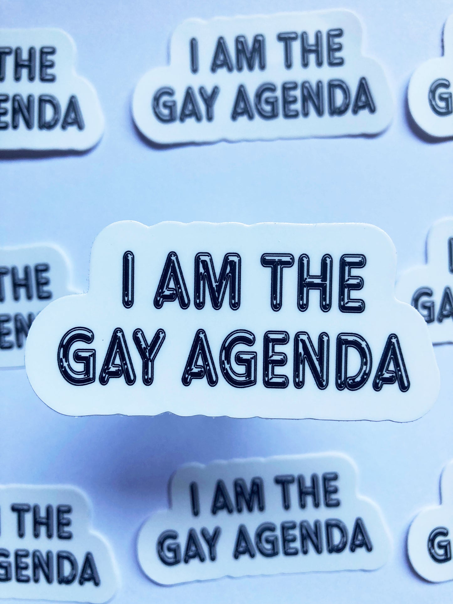 I Am The Gay Agenda Sticker
