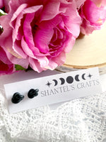 Black Knot Stud Earrings