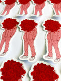 Rose Head Sticker