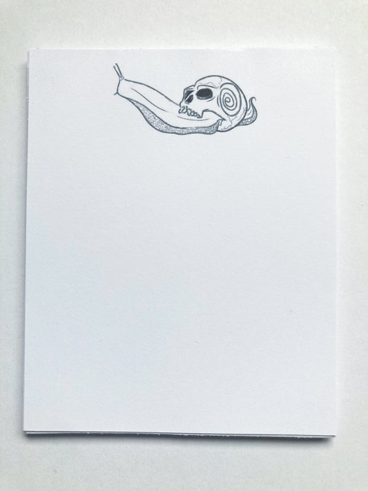 Snail With A Skull Notepad