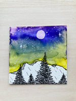 At Night Mini Watercolor Original