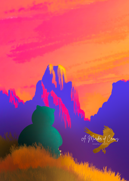 Sunset With Snore Print