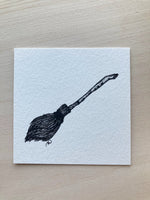 Mini Original Ink Art Broom