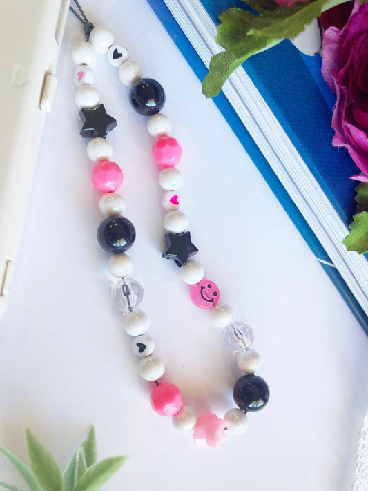 Black Pink Phone Charm