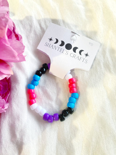 Genderfluid Pride Beaded Bracelet