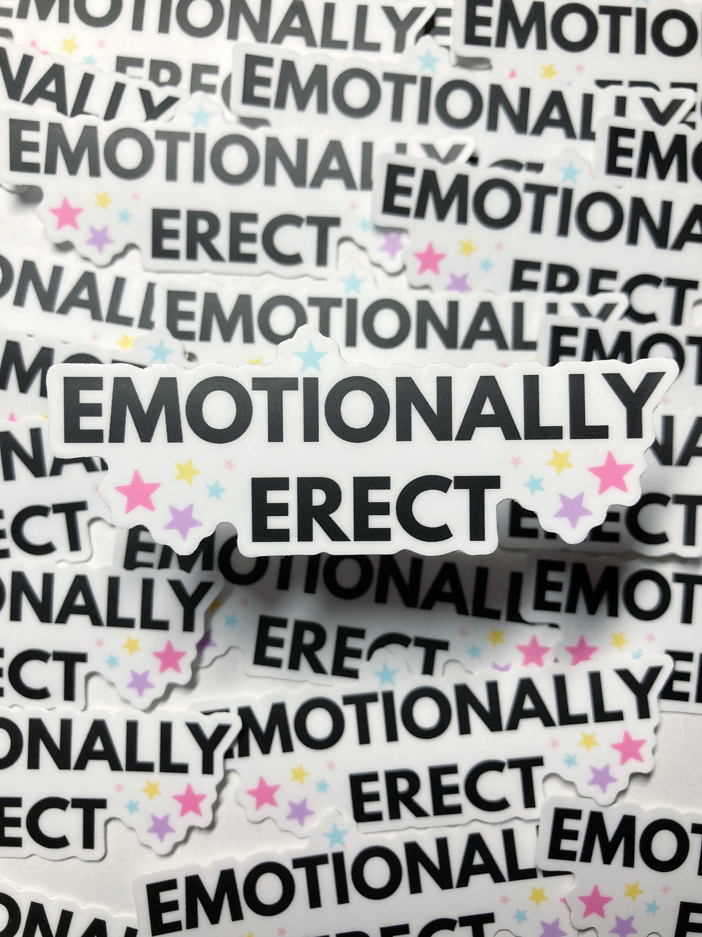 Emotionally Erect Sticker