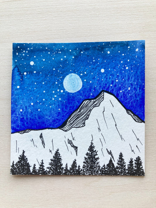 The Great Outdoors Mini Watercolor Original