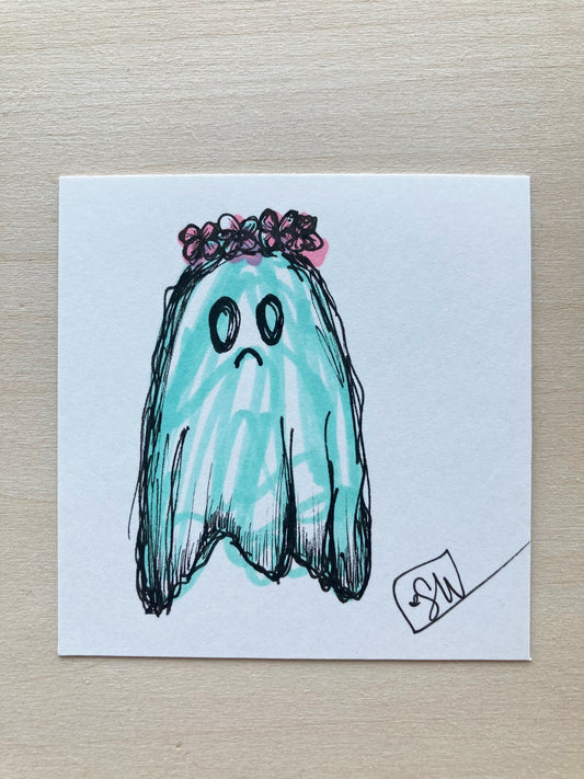 Sad Ghost Flower Crown Mini Original