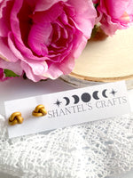 Gold Knot Stud Earrings