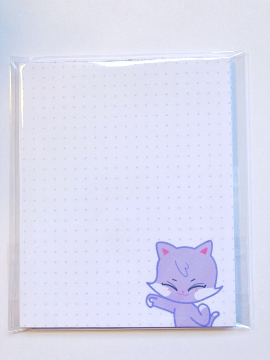 Purple Cat San Notepad