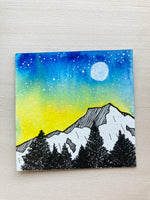 Full Moon Mini Watercolor Original