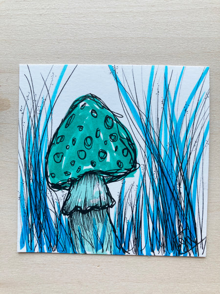 Blue Mushroom Mini Original