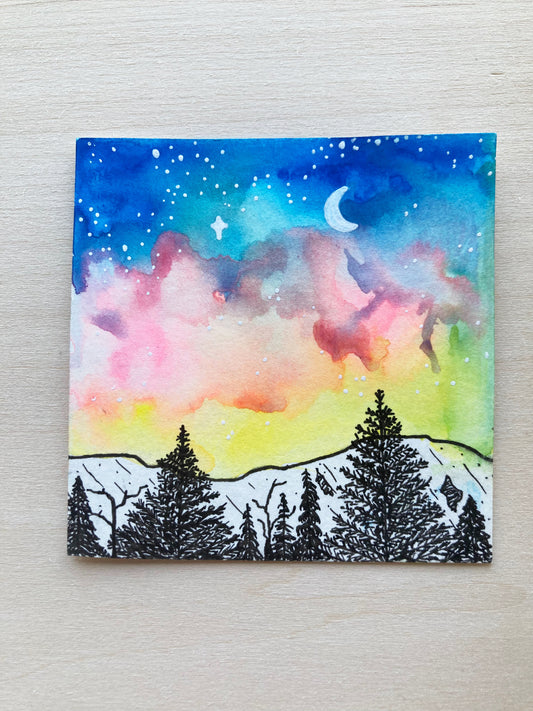 Beauty In Chaos Mini Watercolor Original