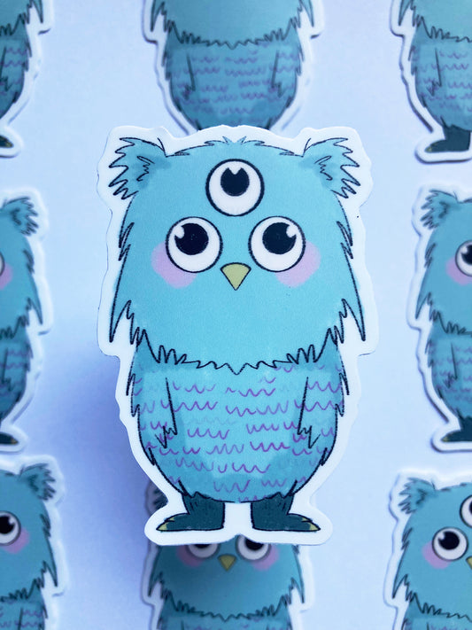 Owl Forest Cryptid Sticker