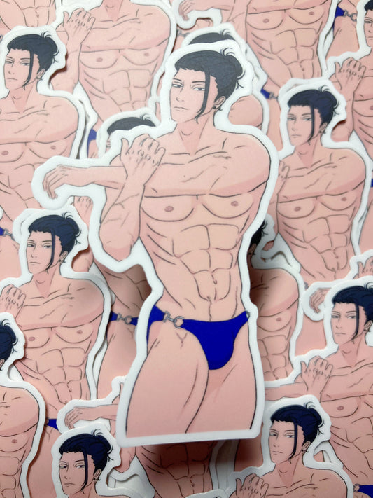 Swimming Sorcerer Sticker