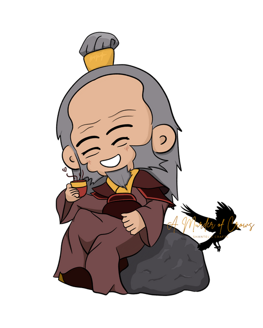Chibi Tea With Uncle Print