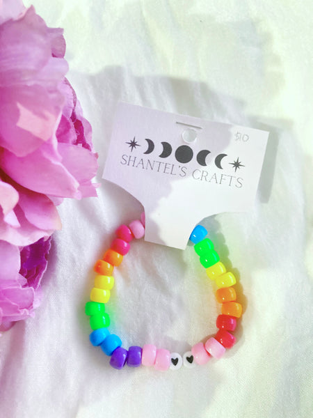 Rainbow Beaded Bracelet