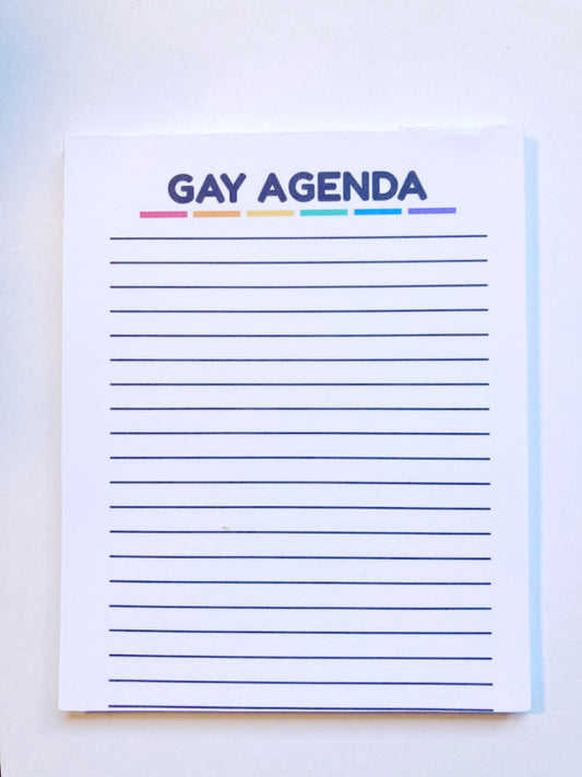 Gay Agenda Notepad