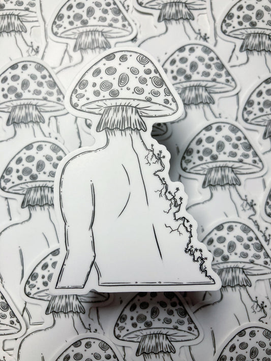 Mushroom Person Sticker