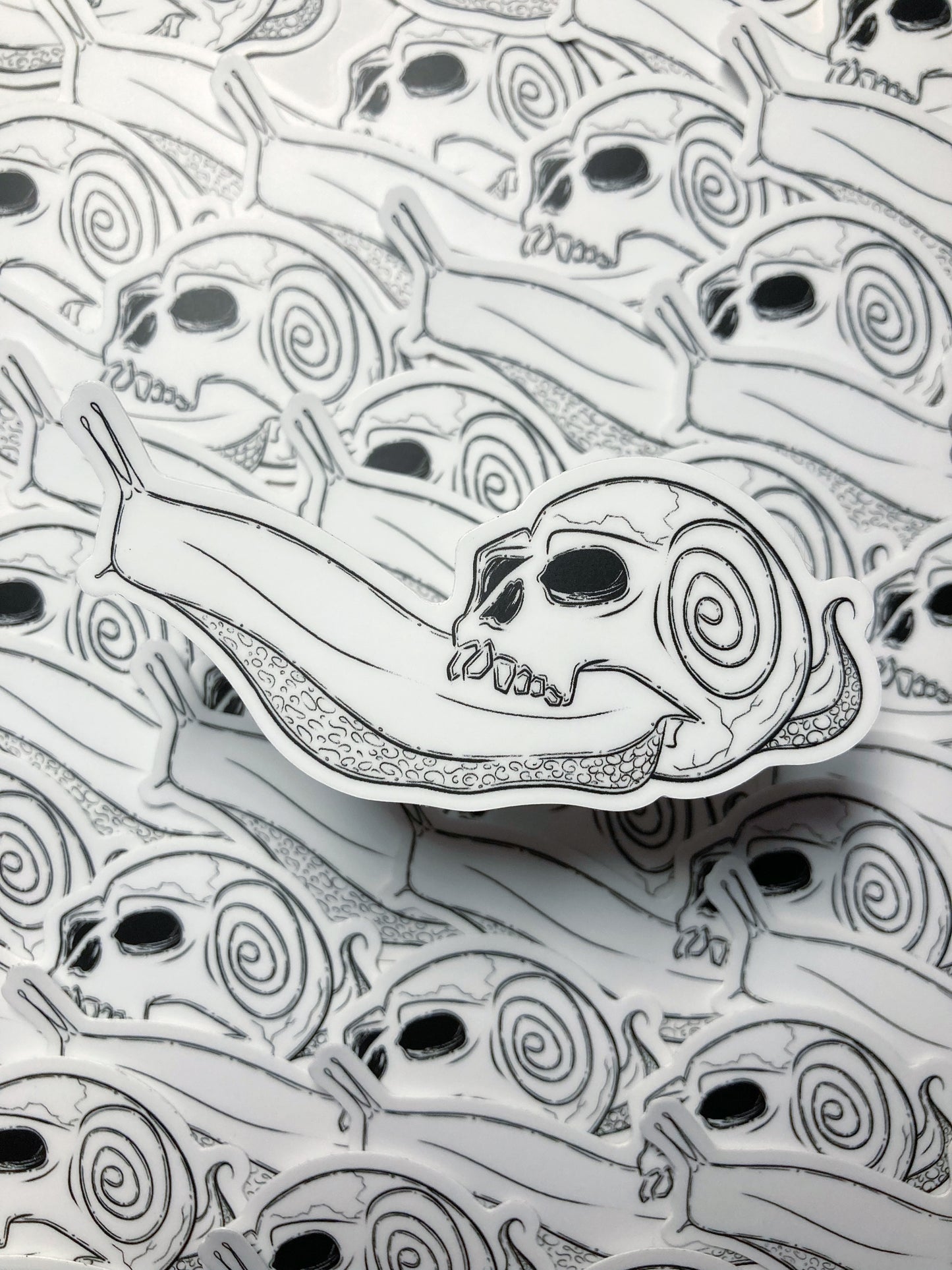 Snail With A Skull Sticker