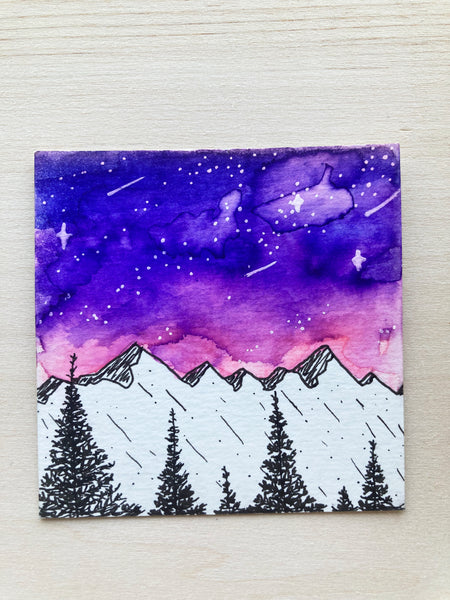 Mak A Wish Mini Watercolor Original