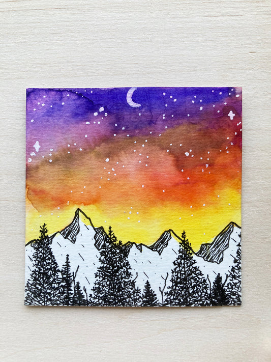 PNW Mini Watercolor Original