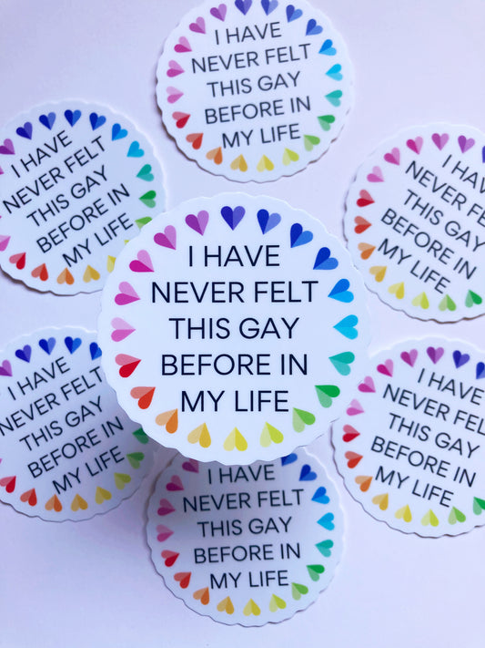I Have Never Felt This Gay Before In My Life