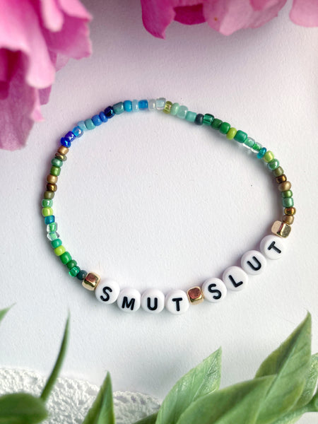 Smut Slut Beaded Bracelet