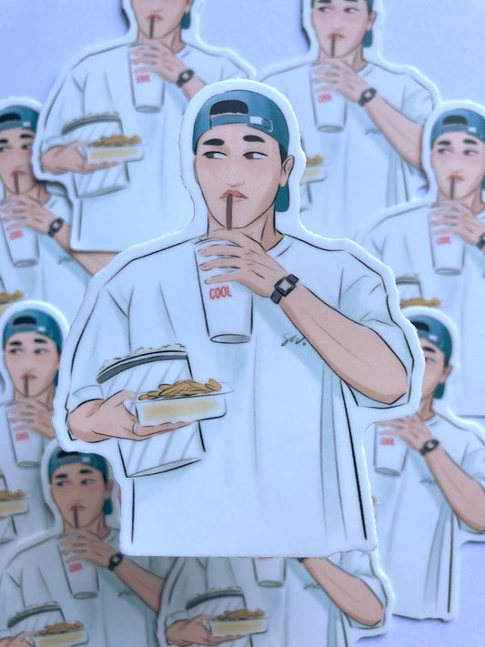 Movie Date With San Sticker