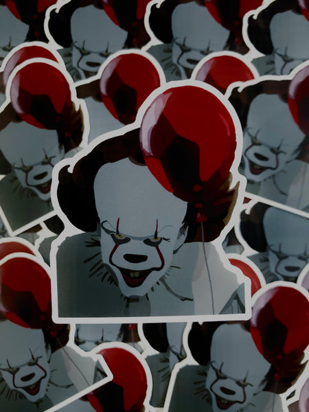 Horror Clown Sticker (Indy’s Art)