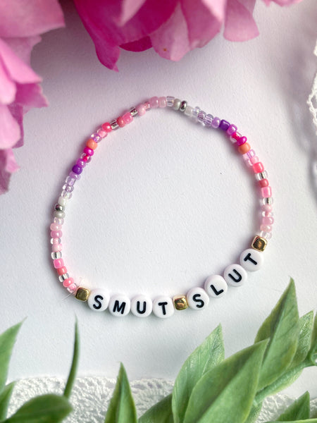 Smut Slut Beaded Bracelet