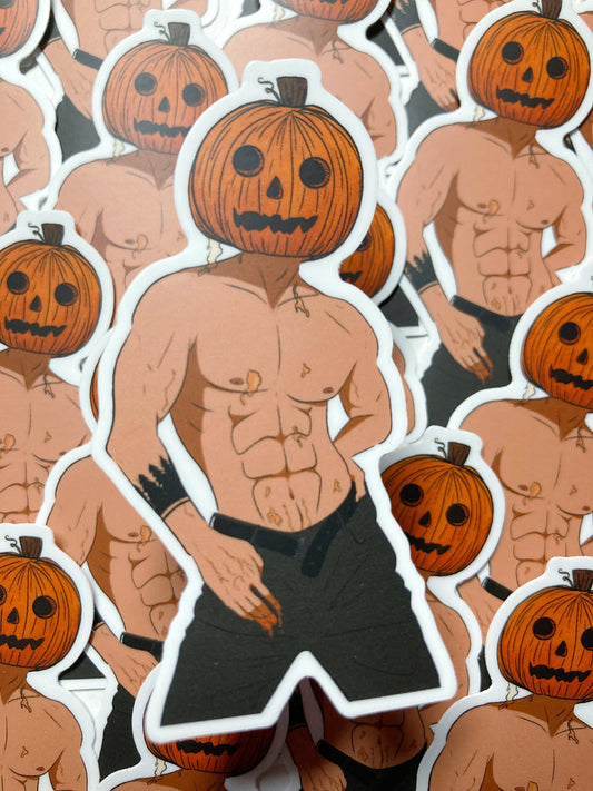 Pumpkin Masked Boyfriend Sticker