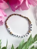 To Whatever End Beaded Bracelet