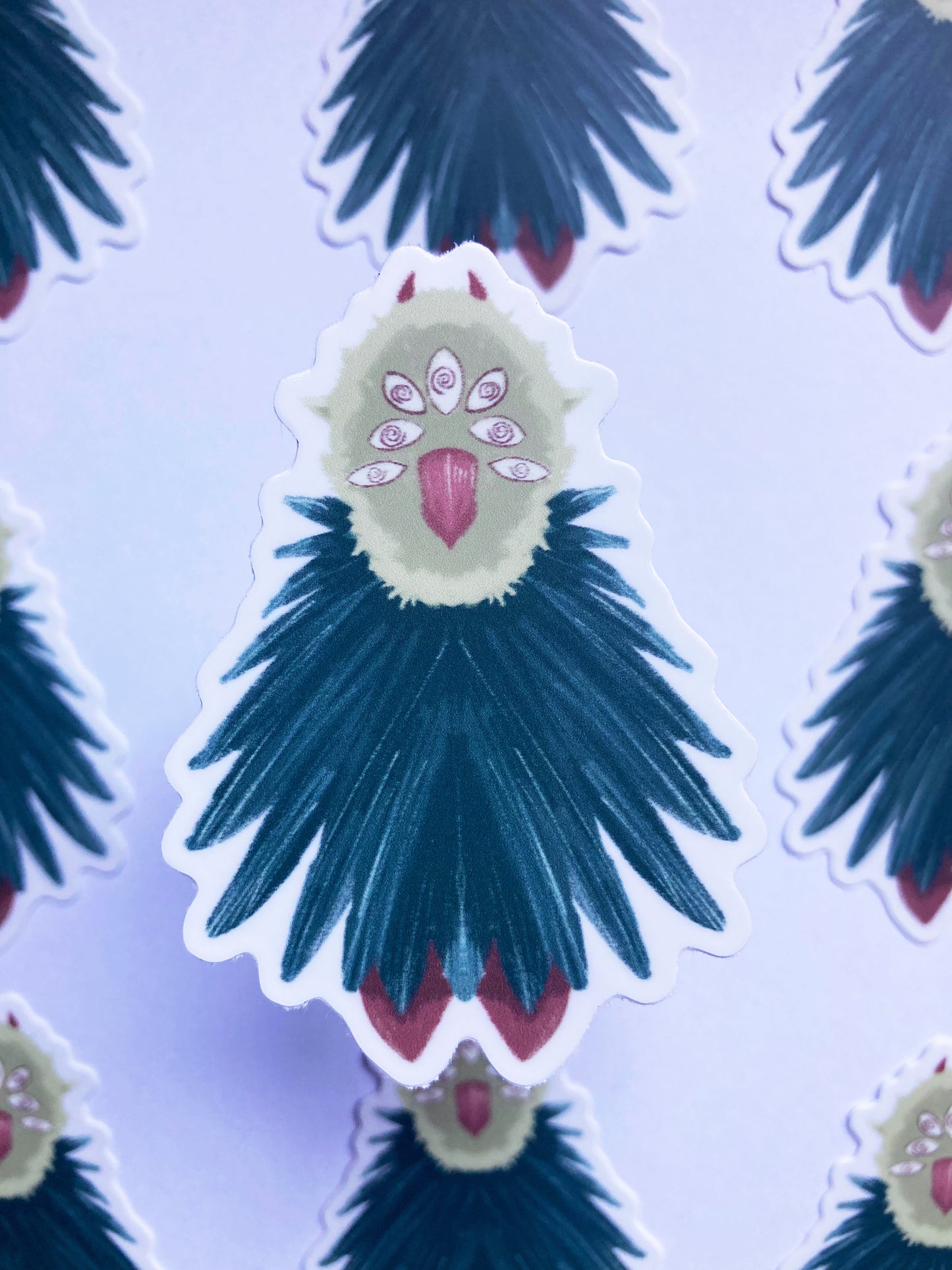 Many Eyed Cryptid Sticker