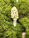 Morel Clay and Crystal Necklace