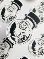 Astronaut In A Bottle Sticker