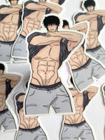 Shirtless Sketch Sticker