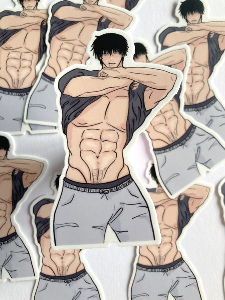 Shirtless Sketch Sticker