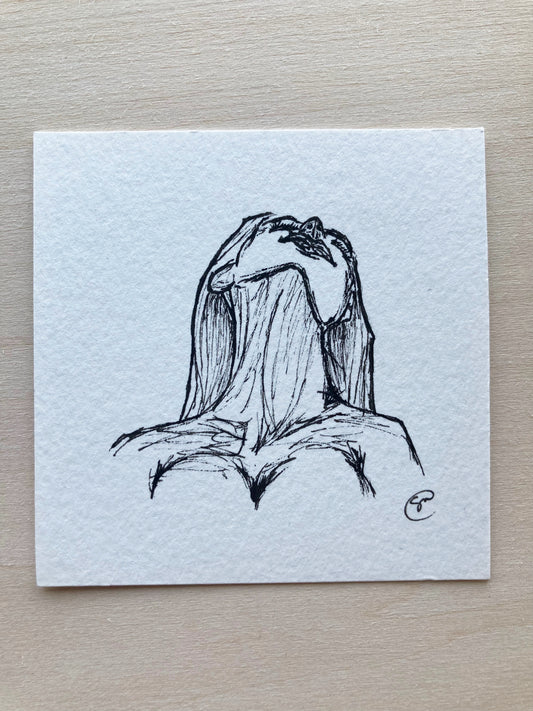 Mini Original Ink Art Ecstasy